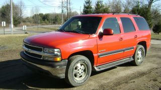 2001 Chevy Chevrolet Tahoe 4x4 Red Suv Suburban Ready To Go photo