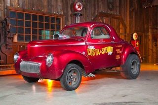 1941 Willys Steel Costa / Stewart Gasser Coupe,  Real Deal Time Capsule,  Blown Hemi photo