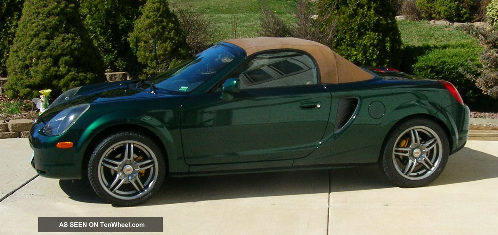 2001 Toyyota Mr2 Spyder Mileage 80079 00 Green And Tan 17