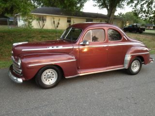 1947 Ford 2 Door Business Coupe Deluxe 8 All Steel Ac 302 V8 Florida Video photo