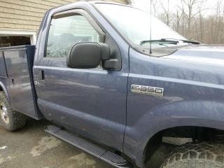 2005 Ford F350 Duty Auto,  Utility Body,  Fisher Plow,  50k,  4wd,  Blue,  Air photo