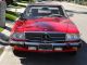 1987 Mercedes Benz 560sl Red With Palomino Interior Both Tops In Excellent Condt 500-Series photo 5