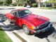 1987 Mercedes Benz 560sl Red With Palomino Interior Both Tops In Excellent Condt 500-Series photo 6