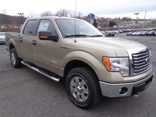 2012 F - 150 Supercrew 4x4 3.  5l Ecoboost Xlt Chrome Package Pale Adobe 4wd photo