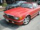 1984 Mercedes Benz Red Convertible 500sl Special Edition 6,  8k Milleage Only SL-Class photo 3