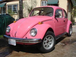 Vw Beetle 1973 Barbye Car,  Pink In&out,  Title,  Runing,  Ready 4 Summer photo