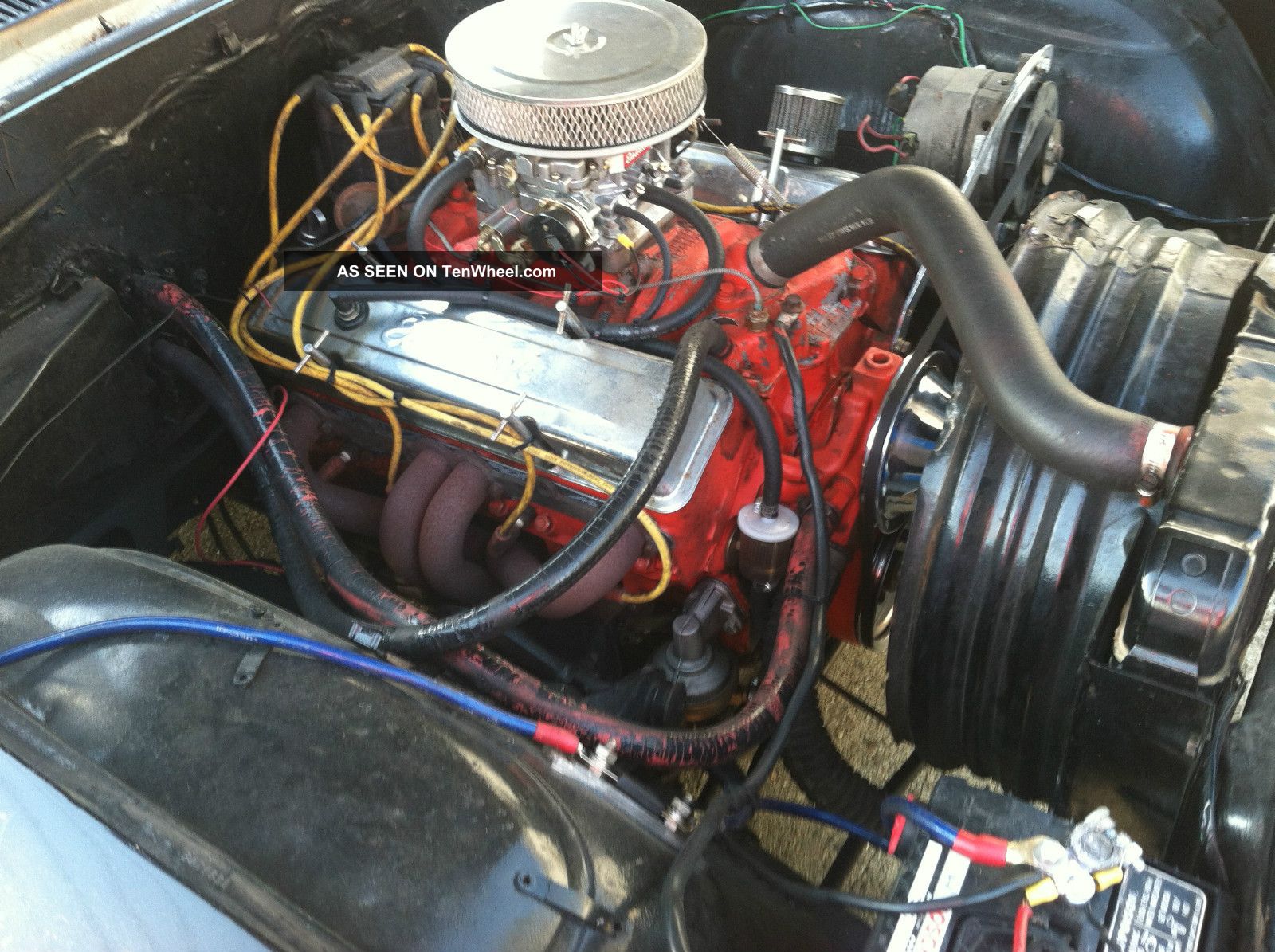 1963 4dr Chevy Impala 283 Engine Black Charcoal Top