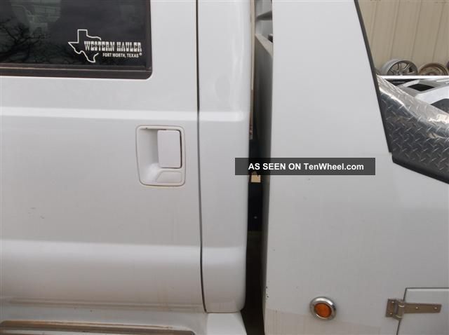 2010 Ford Diesel F450 Duty Western Hauler 4dr Truck Wrecked Blue Title F-450 photo