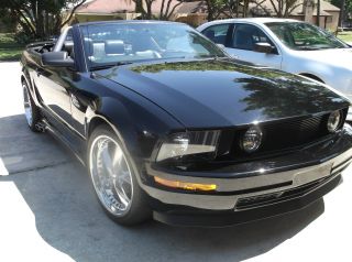2005 Ford Mustang Convertible,  $4000 In Upgrades,  Black On Black. photo