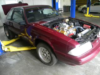 1988 Ford Mustang Coupe Drag Car Small Block Chevrolet Tci Powerglide photo