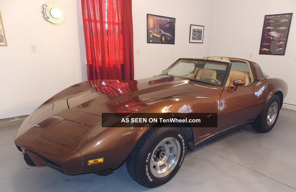 1979 Corvette Stingray Rare Dark Brown Mostly W A Great
