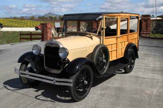 Rare 1928 Ford Woody Station Wagon 200 Cid Only 6 Originals Left photo