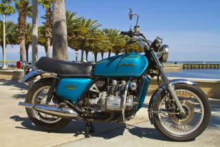 1975 Goldwing Gl1000 Honda First Year Production Rare Teal Paint Cruiser photo