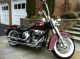 2008 Harley Davidson Softail Deluxe Flstn Burgundy (crimson Red) Many Extras Softail photo 1