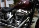 2008 Harley Davidson Softail Deluxe Flstn Burgundy (crimson Red) Many Extras Softail photo 2