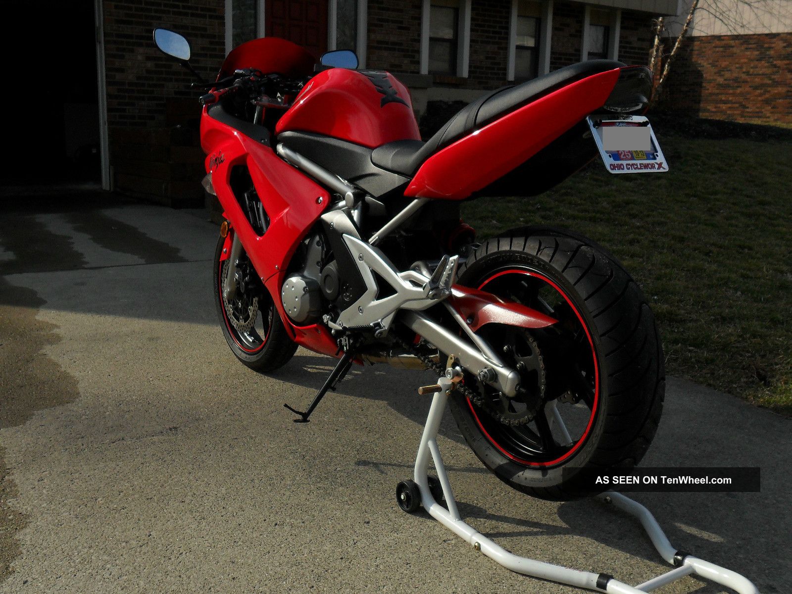 2007 Kawasaki Ninja 650r (ex650) Red Ninja photo