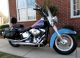 2009 Harley Davidson Heritage Softail,  Rare Two - Tone Black Ice / Blue Ice Pearl Softail photo 1