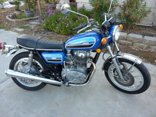 1976 Yamaha Xs650 Rare French Blue Color,  Cond, ,  Look photo