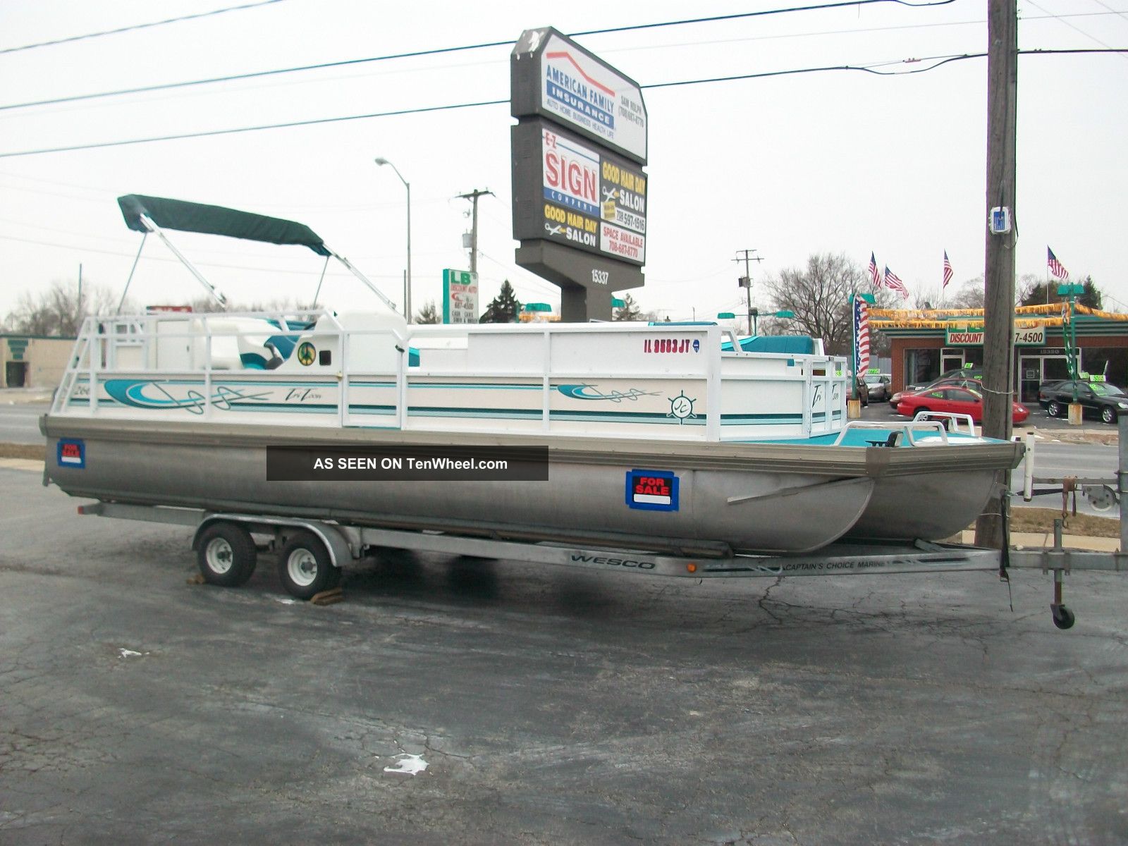 1998 Jc Manufacturing Tritoon Pontoon Boat Pontoon / Deck Boats photo