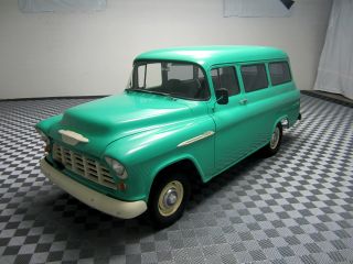1955 Chevy Suburban Carryall Frame Off Extremely Rare photo