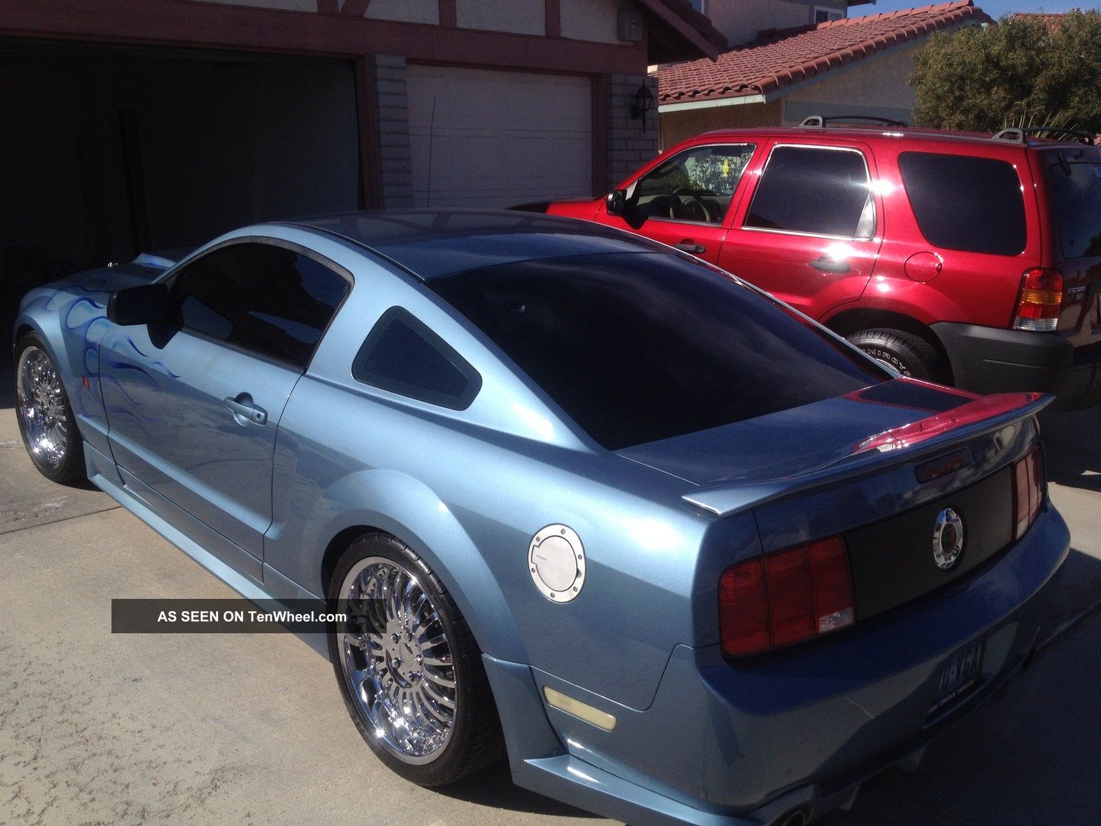 2005 Ford Mustang Gt Roush Body Kit Custom Ghost Flame Paint