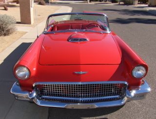 1957 E Series Thunderbird Conv.  Nut And Bolt.  Factory Triple Red photo