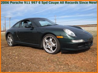 ++2006 Porsche 911 997 6 Speed Coupe 2 - Owners All Records Rare Color Low $$++ photo