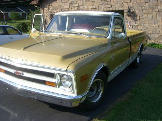 1968 Chevy Truck Dad Bought Gold Rust photo