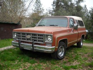 1977 Chevy Silverado Classic Shortbed 2wd,  350,  Auto.  With Paint photo