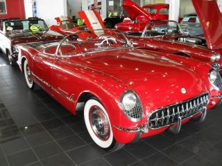 1954 Red On Red Corvette Convertible photo