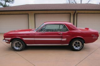 1968 Mustang California Special Manual Trans,  A / C,  Candy Apple Red photo