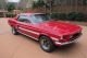1968 Mustang California Special Manual Trans,  A / C,  Candy Apple Red Mustang photo 1