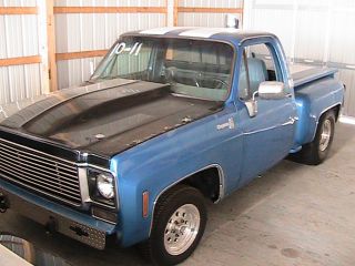 1976 Chevy C - 10 Stepside Bb - 468 400 Trans 9 Inch (pro Street Or Dirt Drags) Good photo