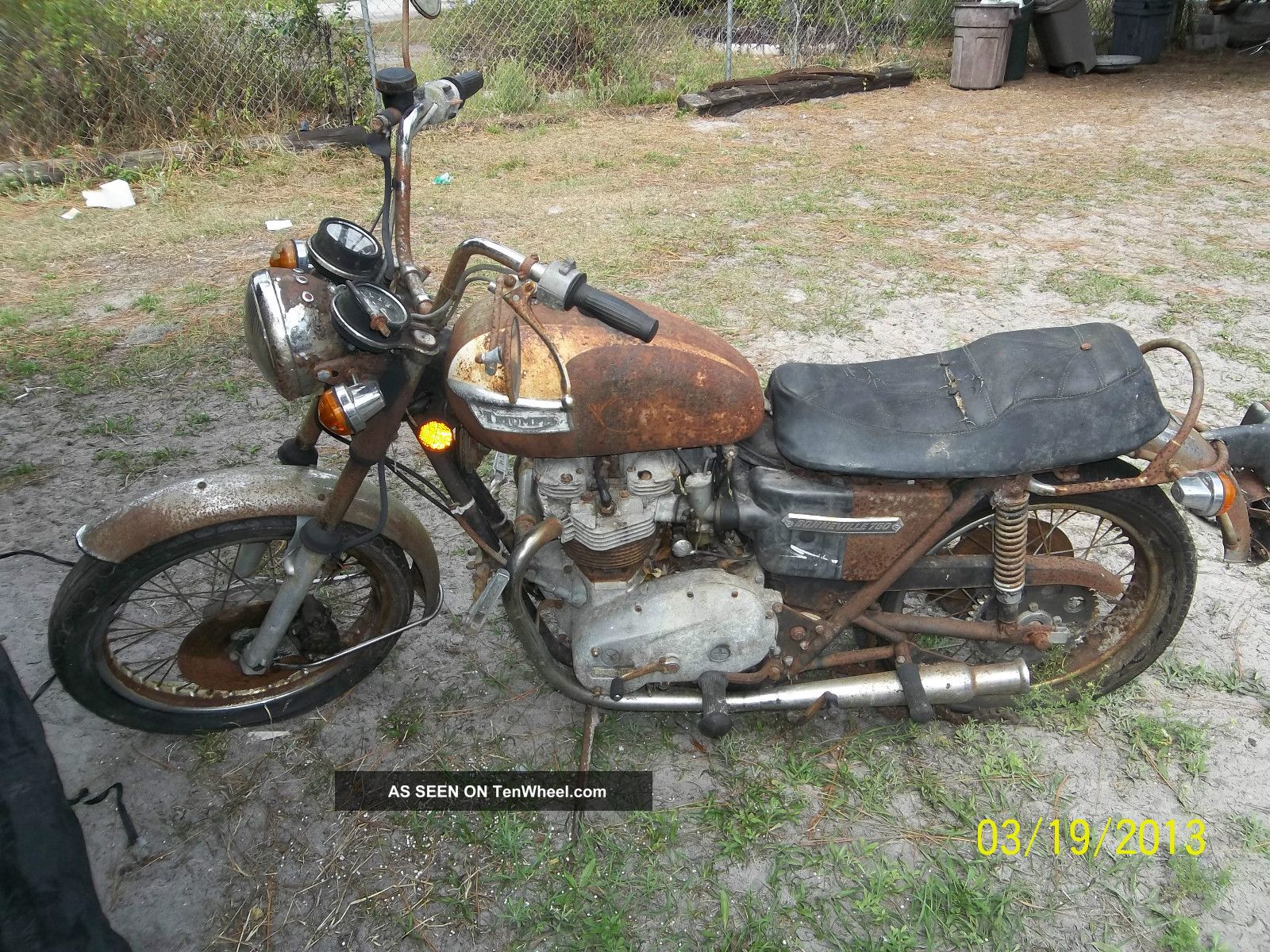 Triumph Bonneville 1977 750 Barn Fresh Comp Not Running Low Res Unmolested Orig Bonneville photo