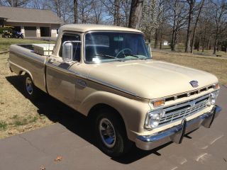 1966 Ford F - 100 390fe Engine 3 Speed Manual Transmission Cold A / C photo