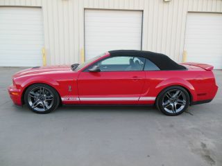 2007 Ford Mustang Shelby Gt 500 Svt Convertible Red 540hp Supercharged photo
