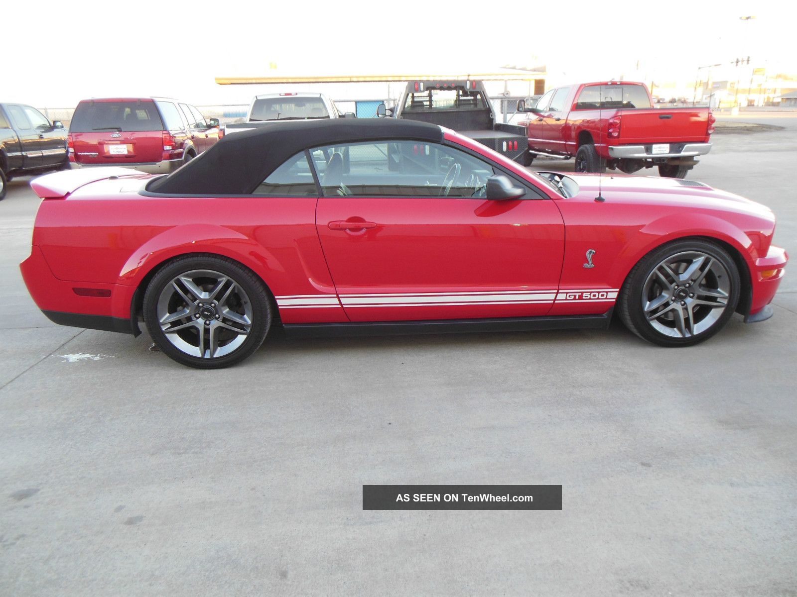 2007 Ford Mustang Shelby Gt 500 Svt Convertible Red 540hp
