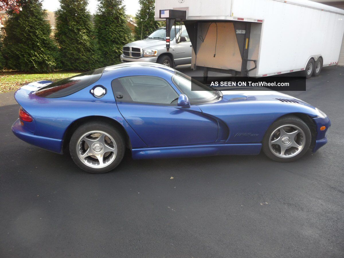 1997 Dodge Viper Gts Blue White Stripes The Icon