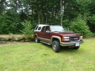 1998 Gmc K2500 Sierra Sle Extended Cab Pickup 2 - Door 5.  7l photo