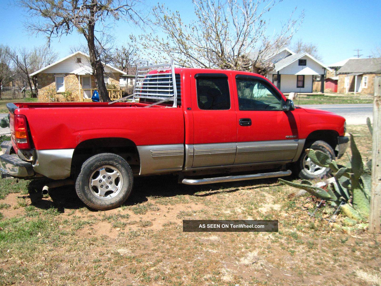 1999 Chevy Silverado Extended Cab 3 Door Body Style Red Gray All Power