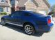 2009 Ford Mustang Shelby Gt500 - Blue,  White Stripes, Mustang photo 1