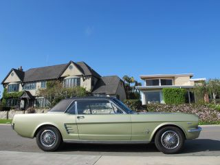 1966 Ford Mustang A Code 289 Auto W / Options.  102k Mi.  Ca Black Plates photo