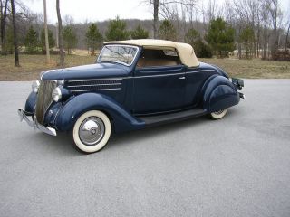 1936 Ford Cabrolette Convertible Rebuilt Flathead Custom Classic Street Hot Rod photo