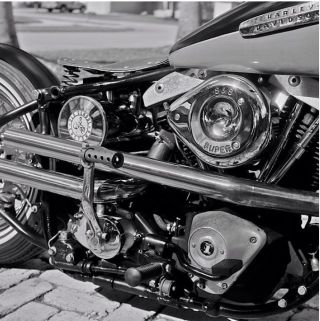 1977 Harley Davidson Shovelhead Vintage / Antique photo