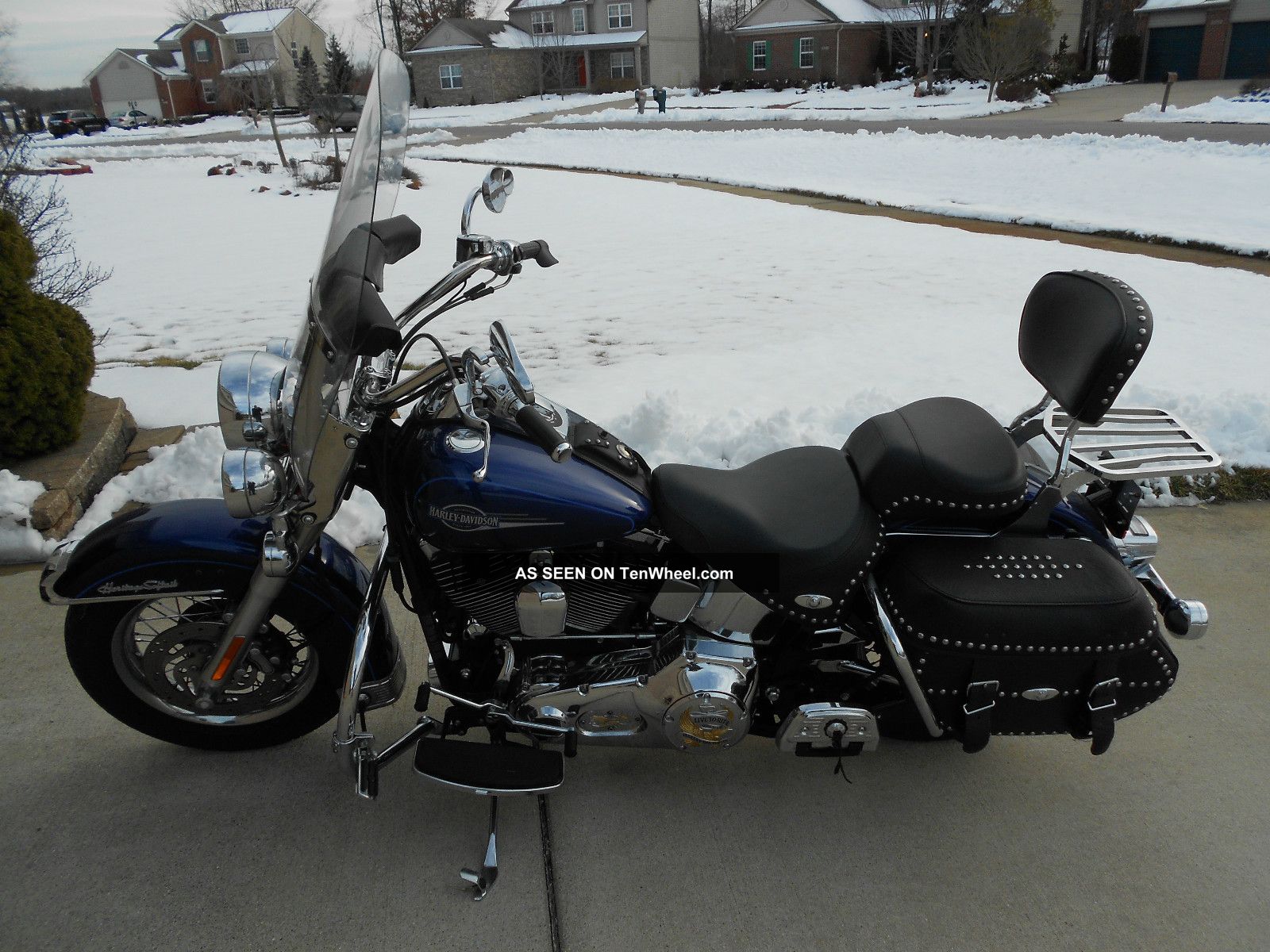 blue heritage softail