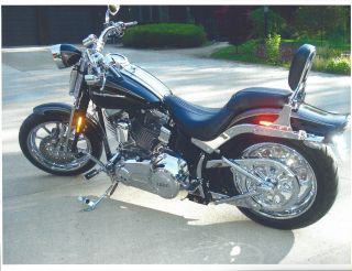2008 Harley Davidson (black) Springer / Screamin Eagle / Anniversary Edition - photo