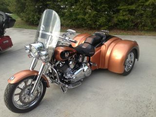 2008 Harley Davidson Custom Trike Softail Anniv.  Flstf,  Copper / Black Flstfi photo