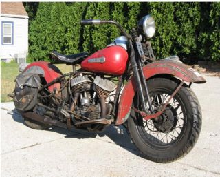 1947 Harley Davidson Flathead Wl photo