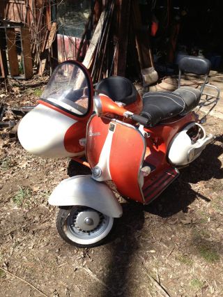 1964 Vespa 150 Scooter With Sidecar photo