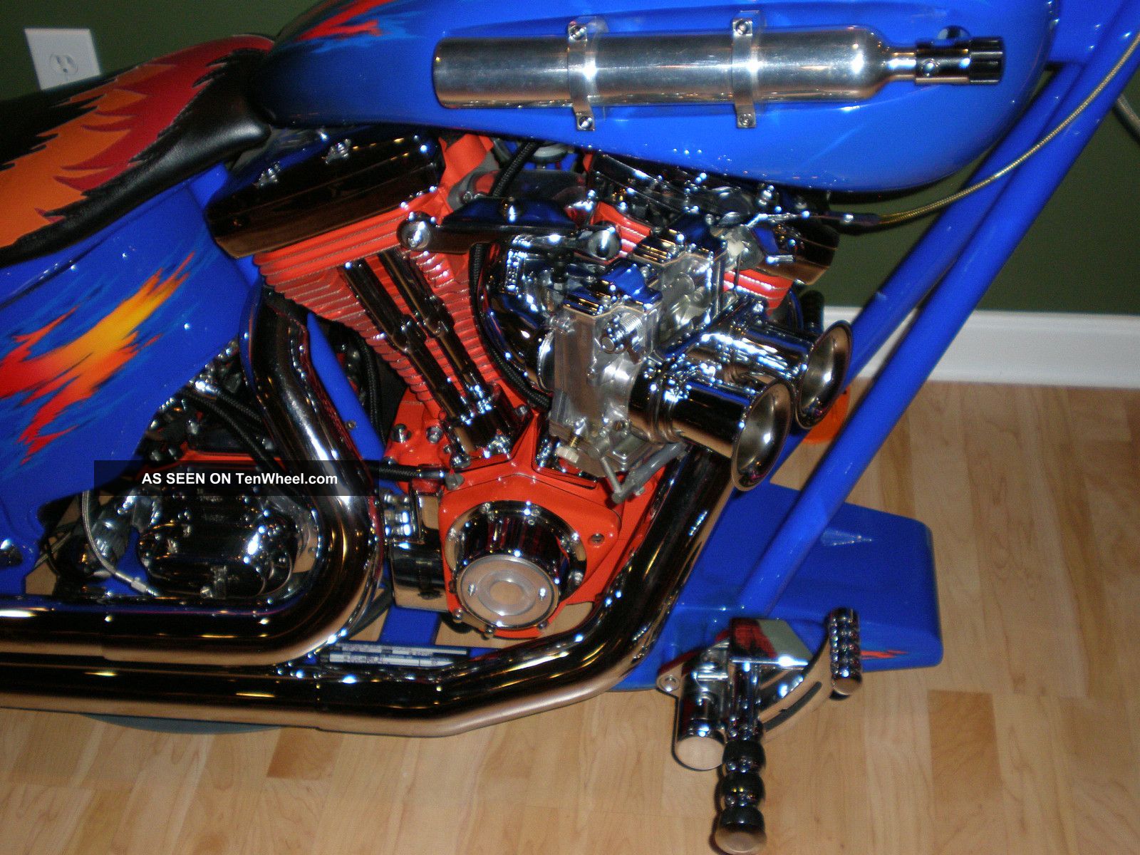 2010 Lightning Chopper Motorcycle With Nos 52k Invested Harley Quality